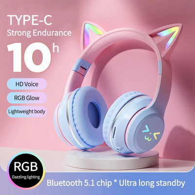 Casque sans fil à dégradé RVB | Casques