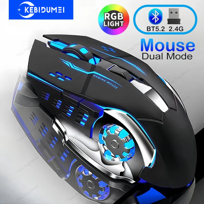 Dual-mode RGB Bluetooth 5.2 mouse | Gaming Mouse