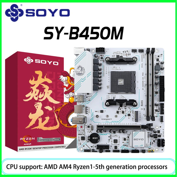 Carte mère SOYO B450M Gaming | AM4