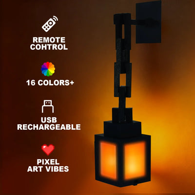Pixel-style night light | Minecraft decoration