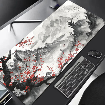 Large mouse pad with Sakura design | For gaming setup