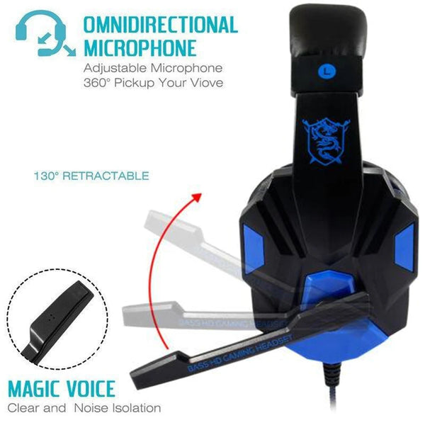 3.5mm Wired Gaming Headset with Microphone | Headphones